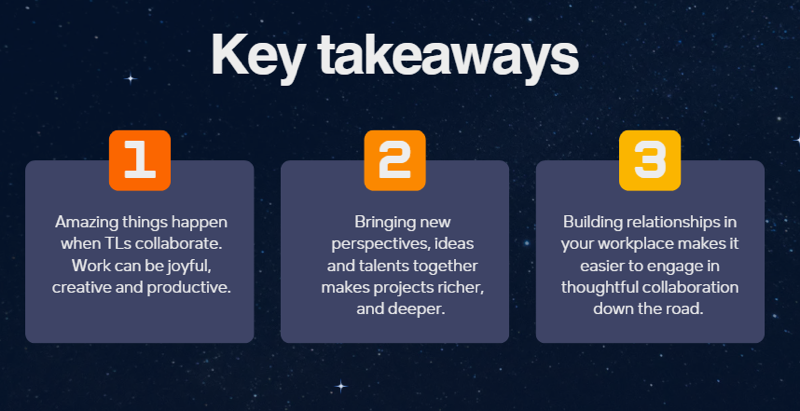 Collaboration Key takeaways