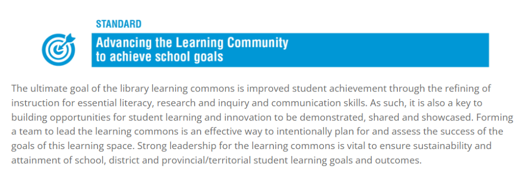 Leading Learning Standard, school goals