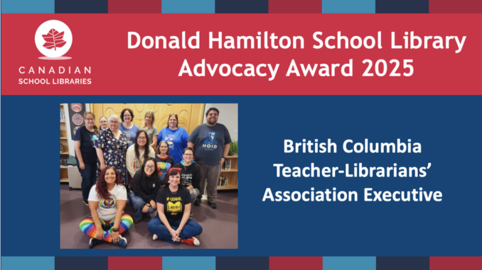 Donald Hamilton Award recipients BCTLA Executive