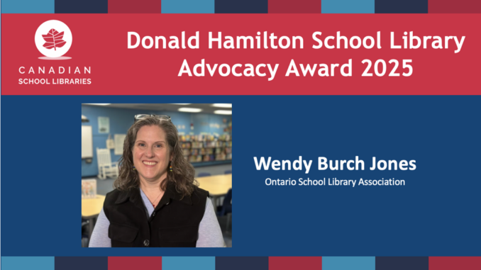 Donald Hamilton Award recipient Wendy Burch Jones