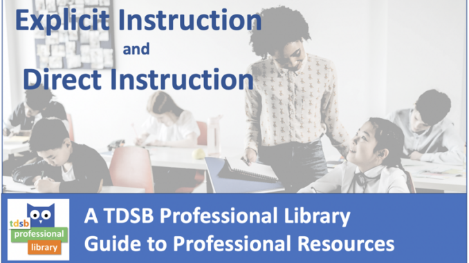 TDSB Professional Library Guide