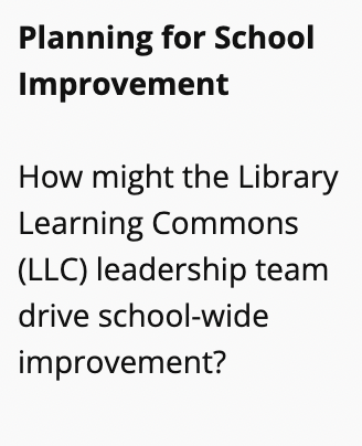 Planning for School Improvement